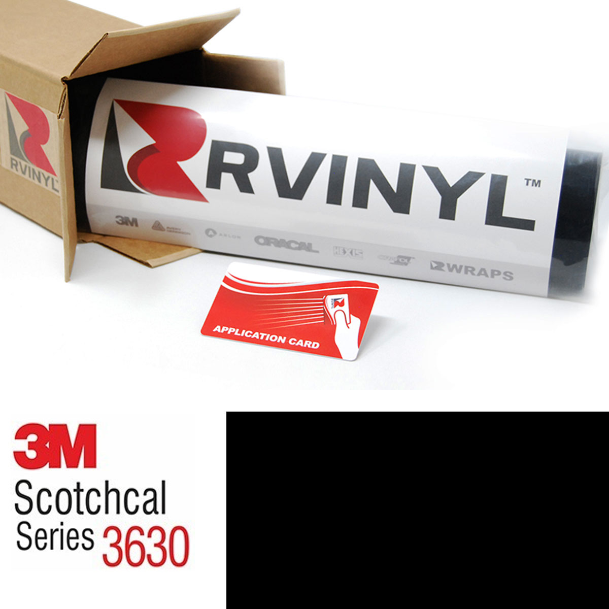 3M Scotchcal 3630 Black Translucent Graphic Film