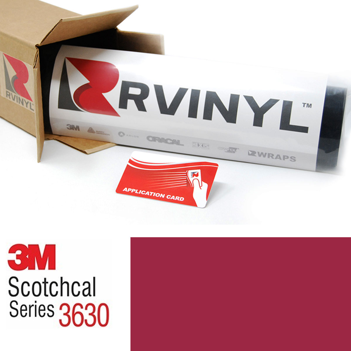 3M Scotchcal 3630 Dark Red Translucent Graphic Film