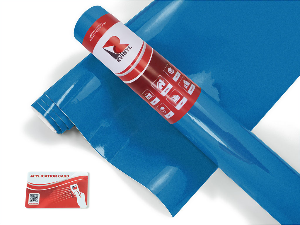 3M 1080 Gloss Blue Fire Bicycle Wrap Color Film