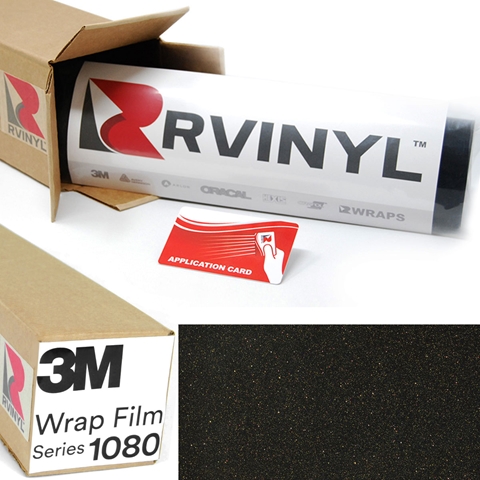 3M™ Wrap Film Series 1080 - Satin Gold Dust Black (Replaced by 3M™ 2080) (Out of Stock)