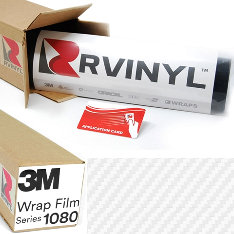 3M™ Wrap Film Series 1080 - Carbon Fiber White (Replaced by 3M™ 2080)  (Discontinued)