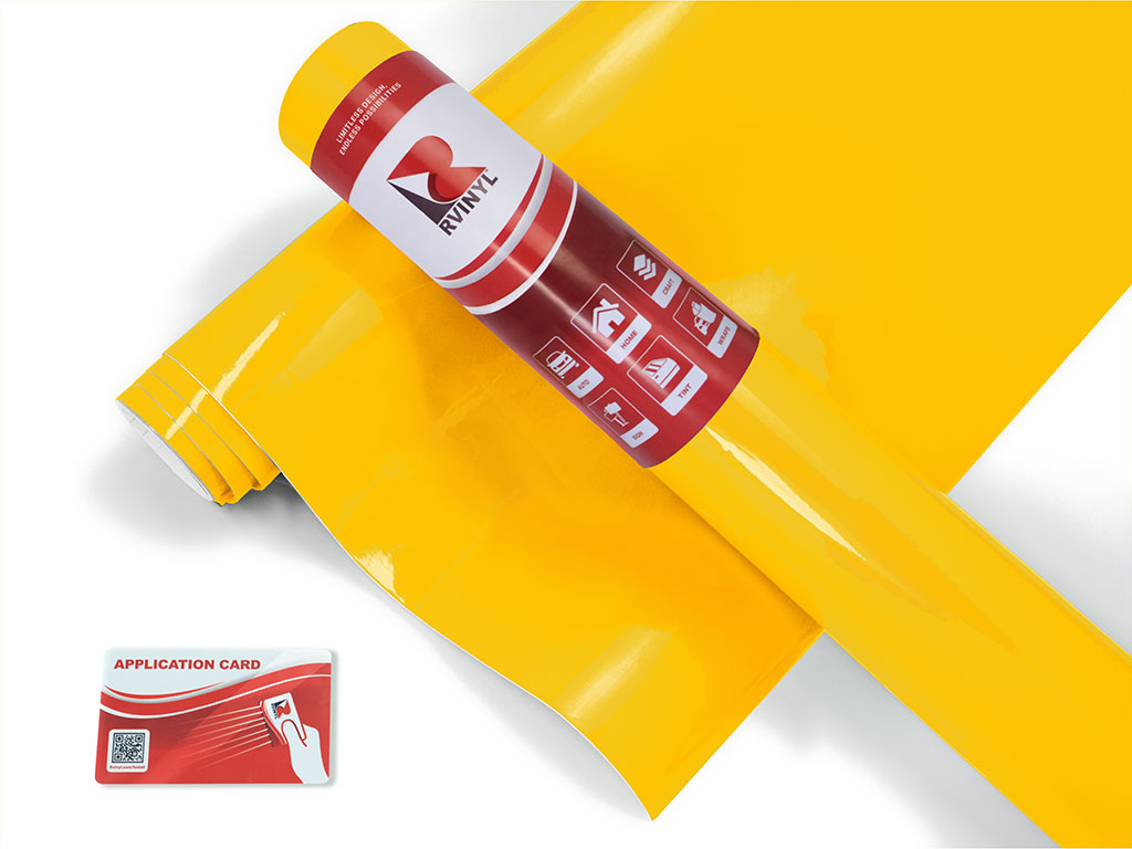 3M 2080 Gloss Bright Yellow Drum Kit Wrap