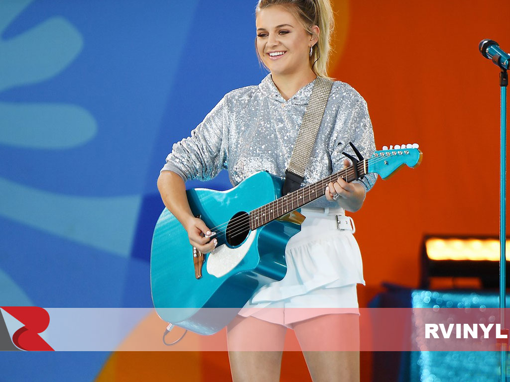 Kelsea Ballerini GMA Performance with 3M™ Gloss Atomic Teal Wrapped Guitar