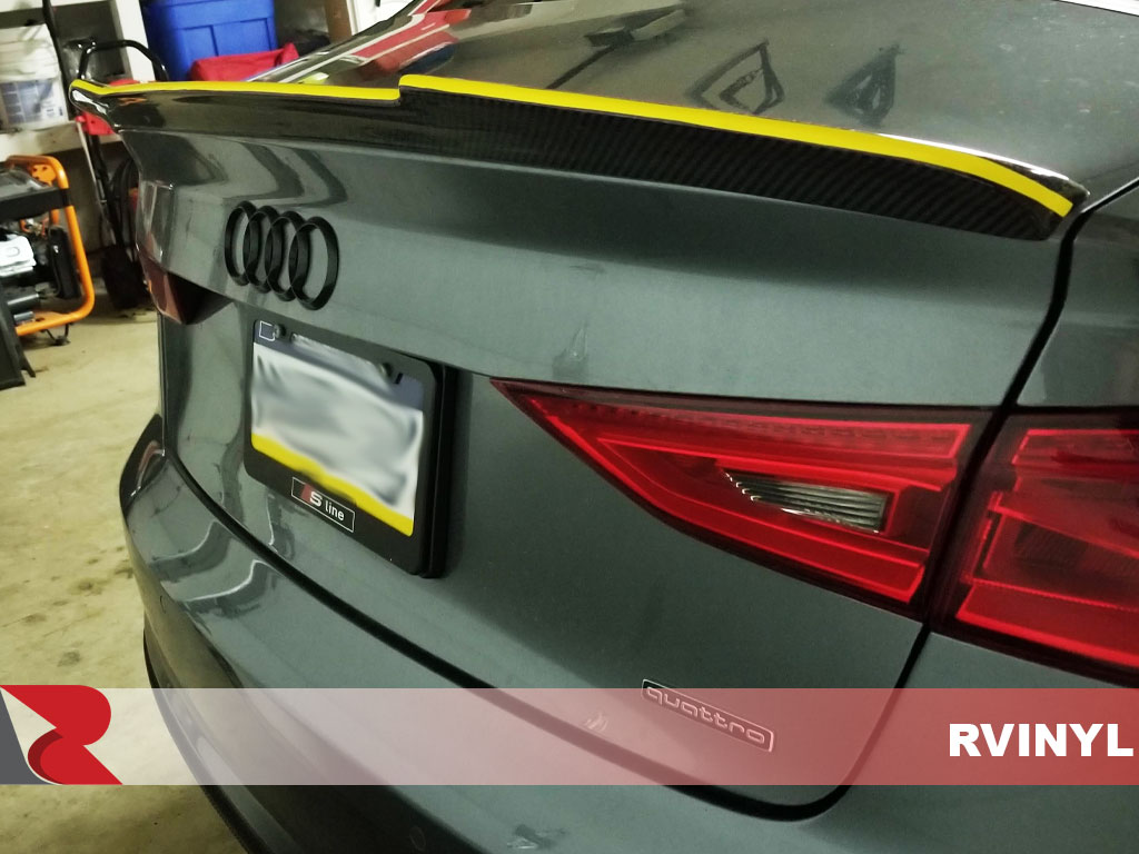 3M 1080 Gloss Bright Yellow Rear Trim Wrap For 2016 Audi A3