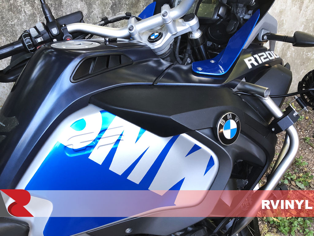 3M™ 2080 Series - Gloss Blue Fire Motorcycle Wrap