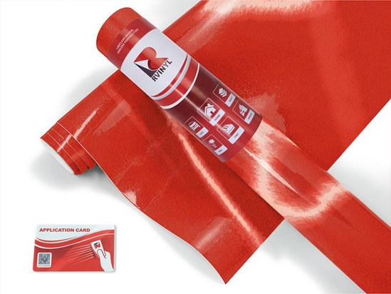 Red Reflective Vinyl Roll