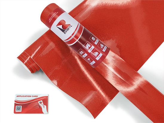 Ruby Red Reflective Vinyl Roll