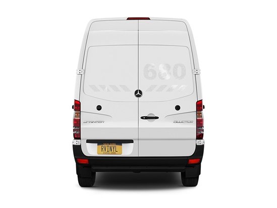 3M 680 White Reflective Vehicle Sign Daytime View
