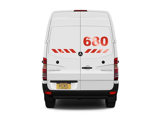 3M 680 Red Reflective Vehicle Sign Daytime View