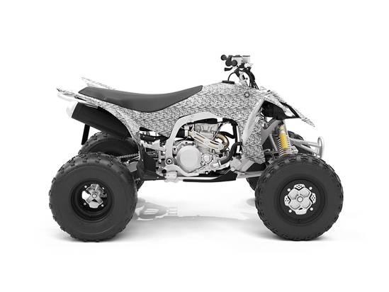 Rwraps 3D Carbon Fiber Silver (Digital) Do-It-Yourself ATV Wraps