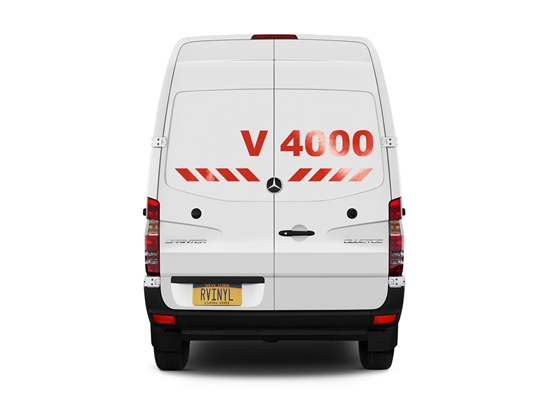 Avery V4000 Red Reflective Sign Daytime View