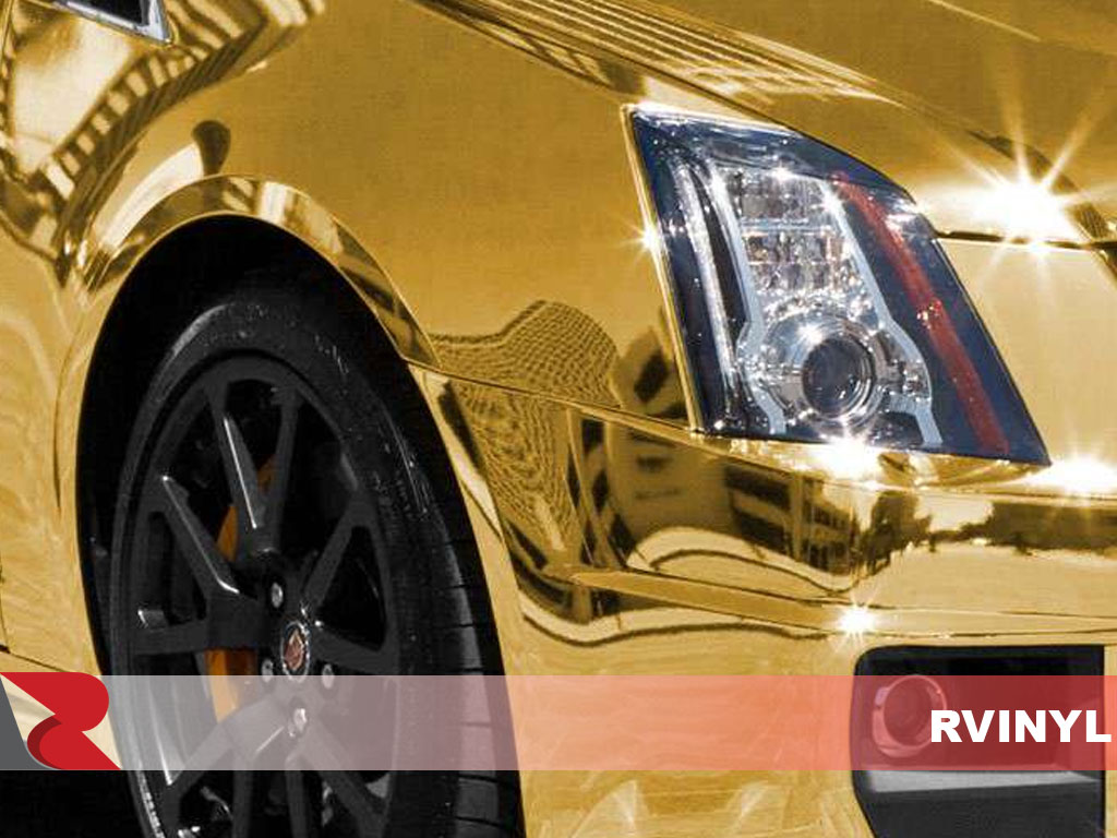 Avery Gold Conform Chrome Wrapped Cadillac CTS