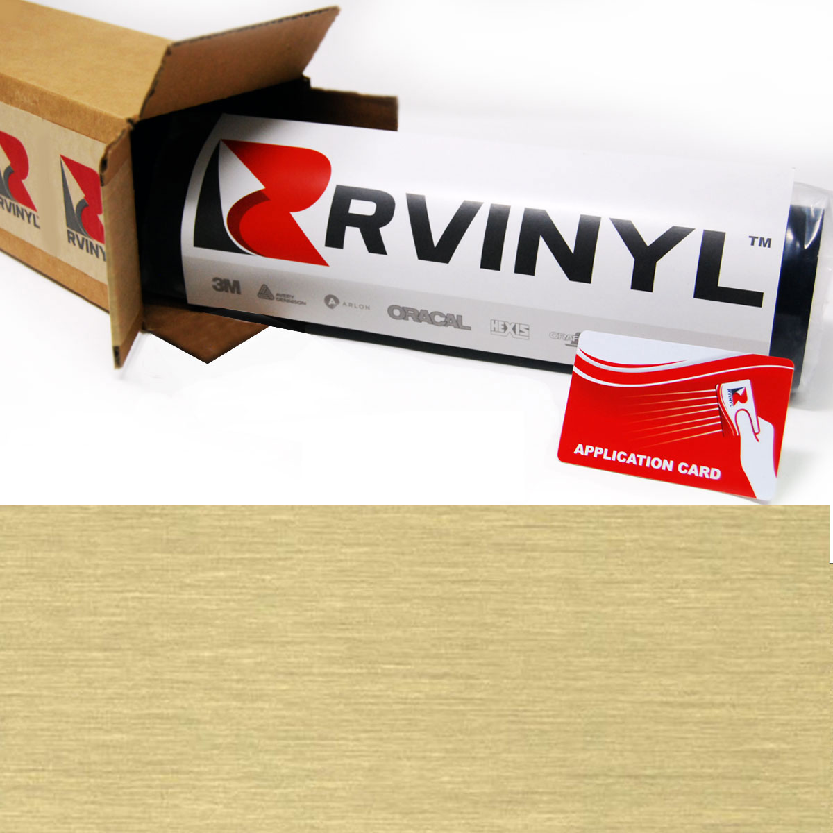 Avery SF100 Brushed Gold Metalized Cut Vinyl Film