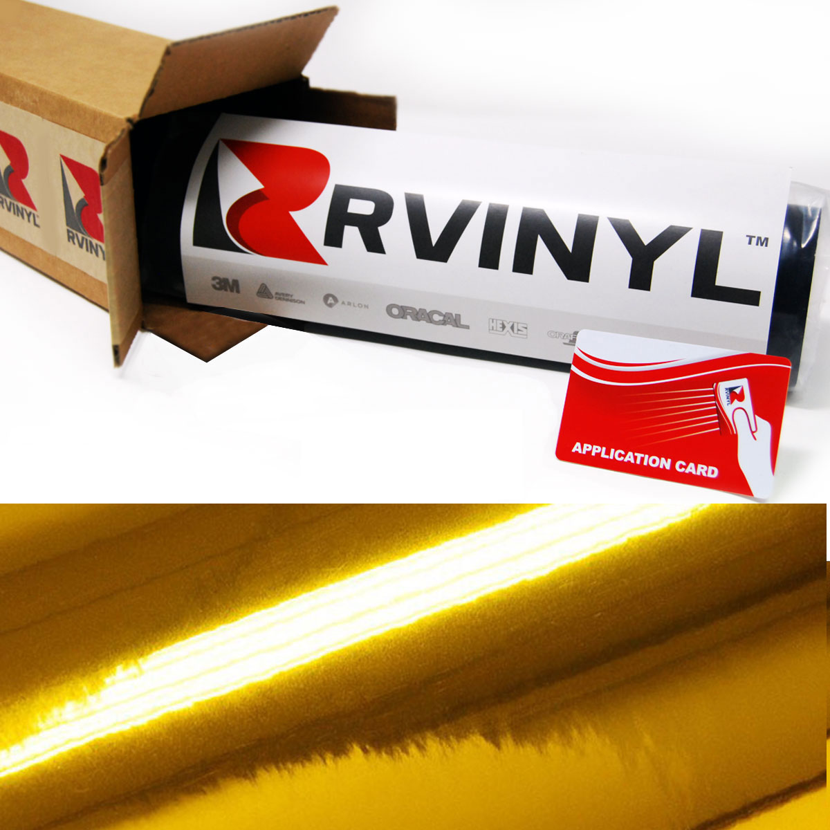 Avery SF100 Double Gold Metalized Cut Vinyl Film
