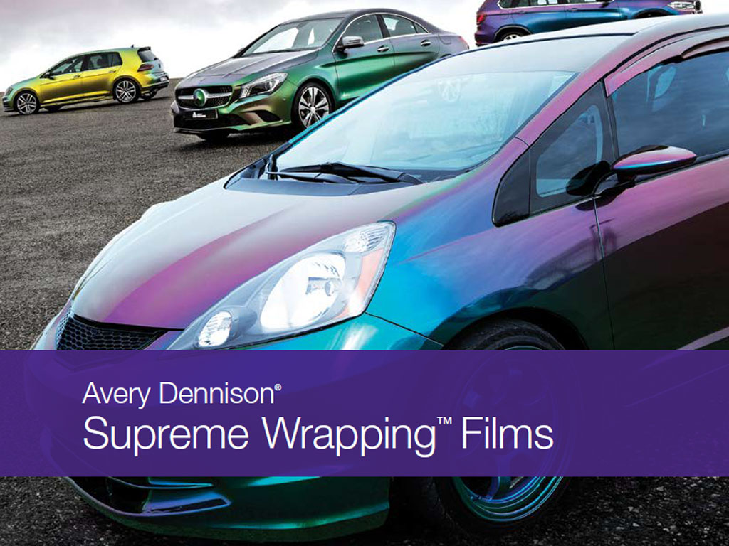 Avery SW900 Supreme Wrapping Film Car Line-Up