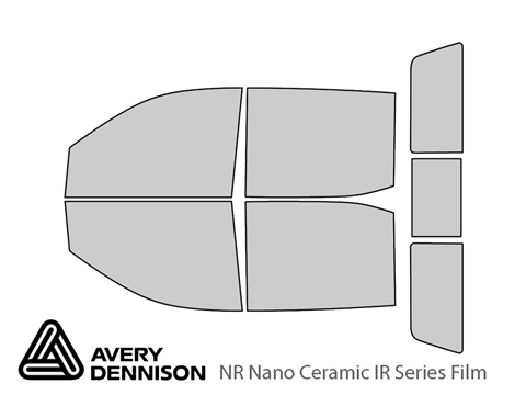 Avery Dennison™ Chevrolet Silverado 2019-2023 NR Nano Ceramic IR Window Tint Kit (4 Door Crew Cab)