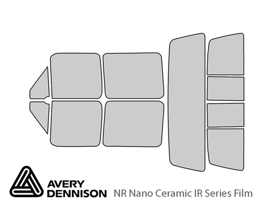 Avery Dennison Ford F-250 1992-1996 (4 Door) NR Nano Ceramic IR Window Tint Kit