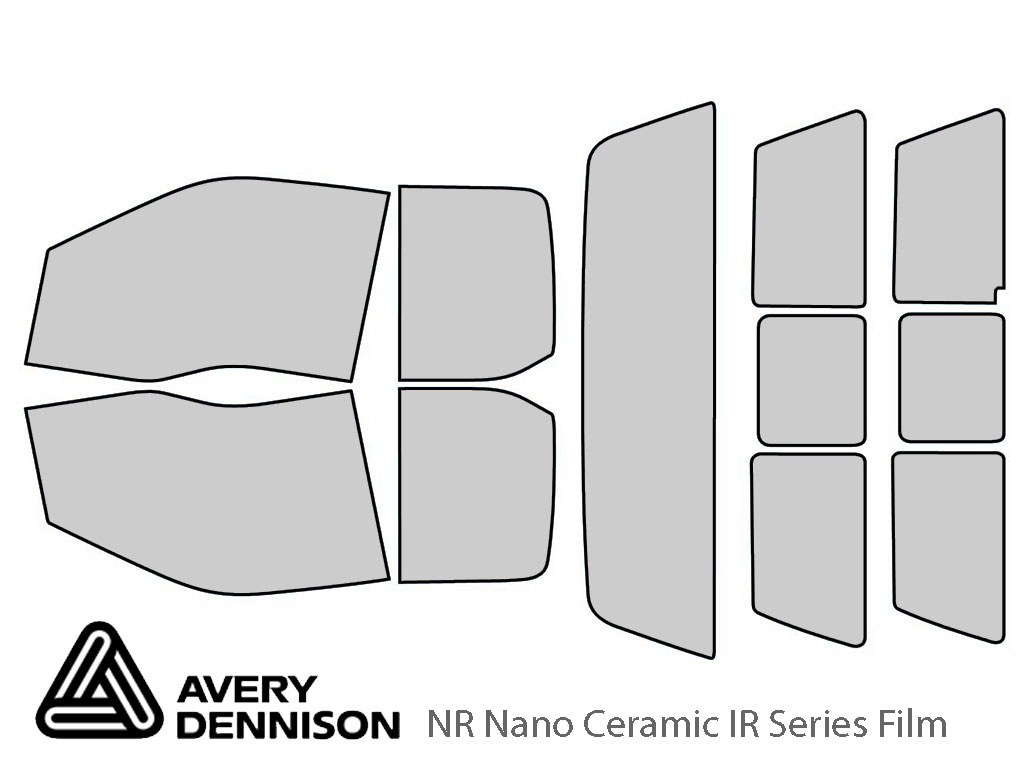 Avery Dennison Ford F-250 2017-2022 (2 Door Super Cab) NR Nano Ceramic IR Window Tint Kit