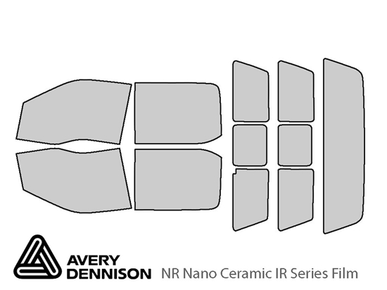 Avery Dennison Ford F-250 2017-2022 (4 Door Super Crew) NR Nano Ceramic IR Window Tint Kit