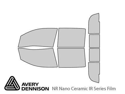 Avery Dennison™ Nissan Titan 2016-2023 NR Nano Ceramic IR Window Tint Kit (4 Door Crew Cab)