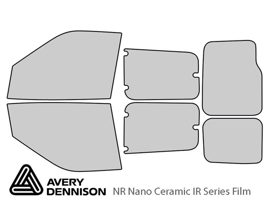 Avery Dennison Ram Promaster 2015-2021 (City) NR Nano Ceramic IR Window Tint Kit