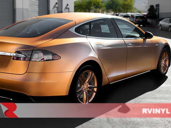 Avery SW900 Brushed Bronze Rear View Vinyl Wrap