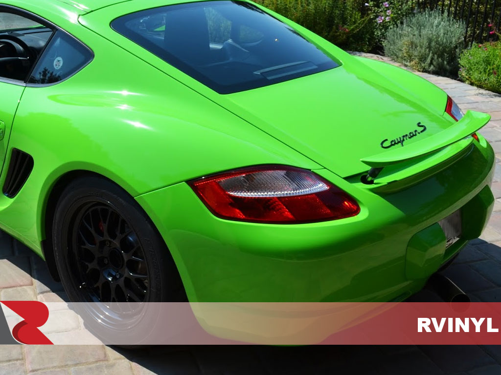 Avery Dennison™SW900 Gloss Grass Green Supreme Wrapping Film on a Porsche Cayman