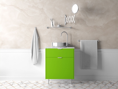 3M™ 2080 Gloss Light Green Bathroom Cabinet Wraps