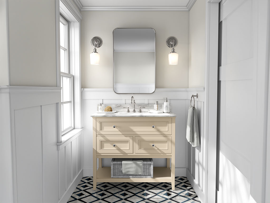 3M 2080 Gloss Light Ivory DIY Bathroom Cabinet Wraps