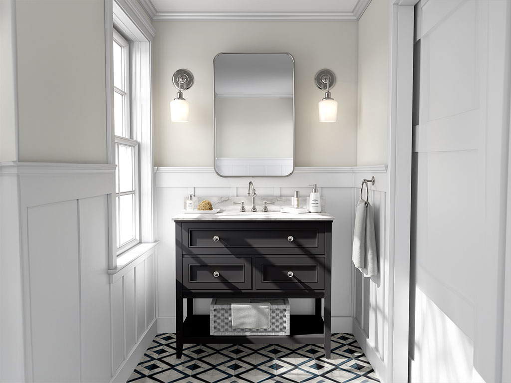 3M 2080 Satin Black DIY Bathroom Cabinet Wraps