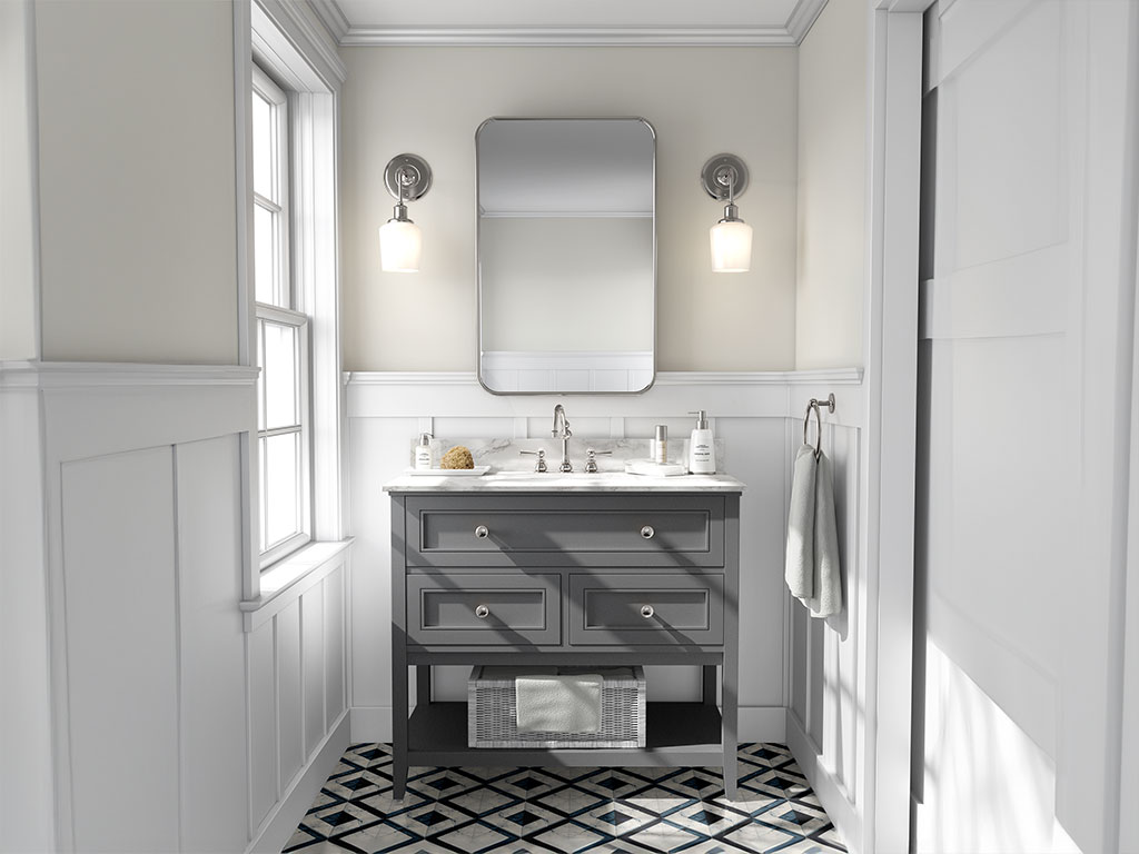 3M 2080 Satin Dark Gray DIY Bathroom Cabinet Wraps