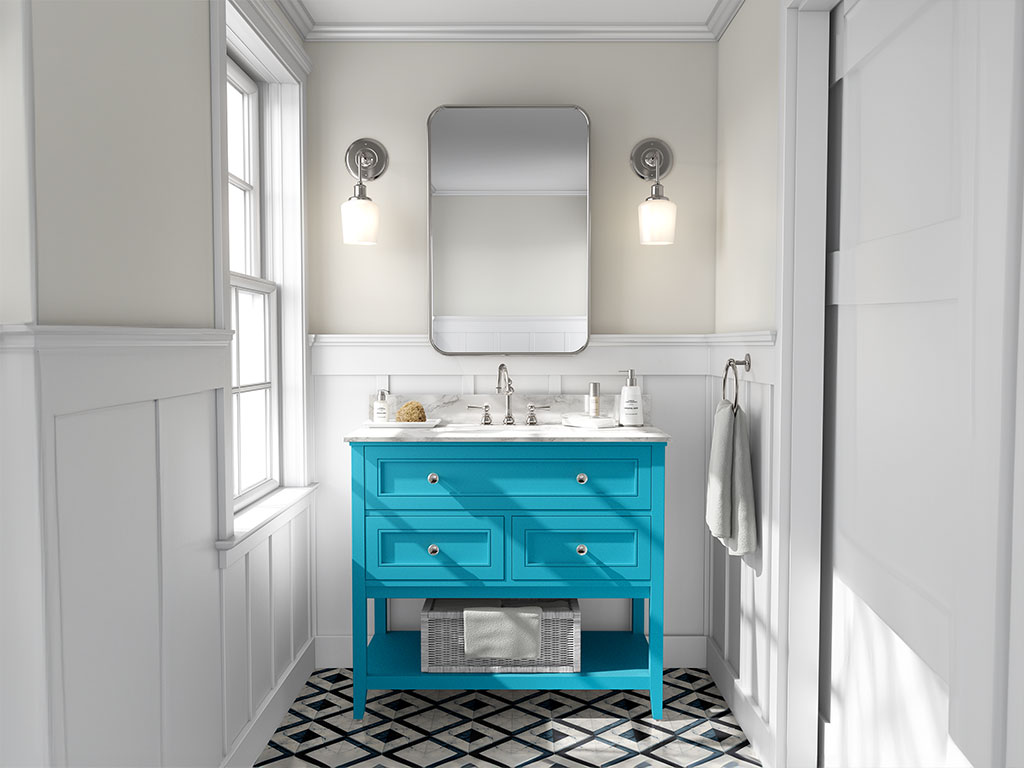 3M 2080 Satin Ocean Shimmer DIY Bathroom Cabinet Wraps