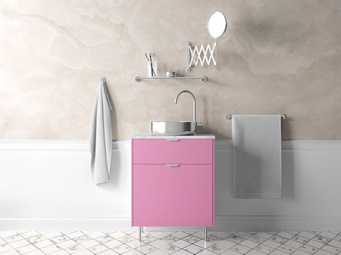 Avery Dennison™ SW900 Satin Bubblegum Pink Bathroom Cabinet Wraps