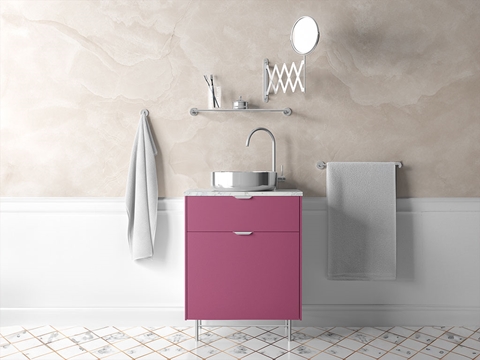 Avery Dennison™ SW900 Matte Metallic Pink Bathroom Cabinet Wraps