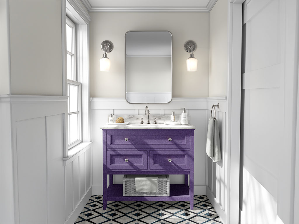 Avery Dennison SW900 Diamond Purple DIY Bathroom Cabinet Wraps