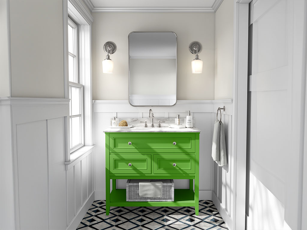 Avery Dennison SW900 Gloss Grass Green DIY Bathroom Cabinet Wraps
