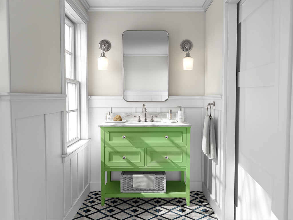 Avery Dennison SW900 Gloss Light Green Pearl DIY Bathroom Cabinet Wraps