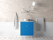 ORACAL 970RA Matte Metallic Azure Blue Bathroom Cabinetry Wraps