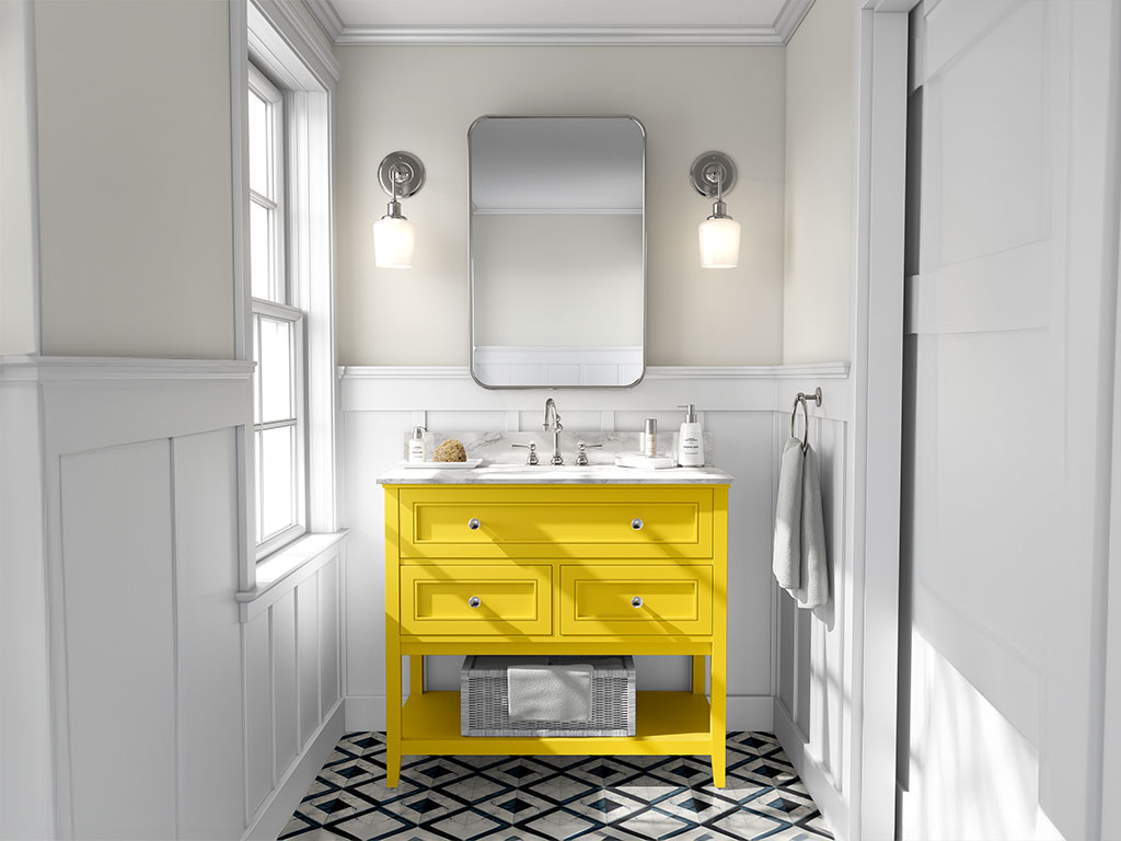ORACAL 970RA Gloss Crocus Yellow DIY Bathroom Cabinet Wraps