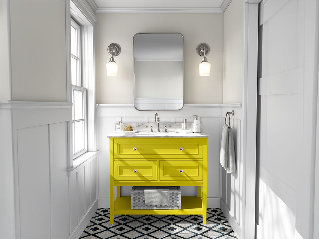 ORACAL 970RA Gloss Canary Yellow DIY Bathroom Cabinet Wraps