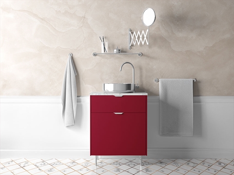 ORACAL® 970RA Metallic Red Brown Bathroom Cabinet Wraps
