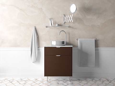 ORACAL® 970RA Metallic Orient Brown Bathroom Cabinet Wraps
