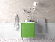 Rwraps 4D Carbon Fiber Green Bathroom Cabinetry Wraps