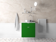 Rwraps Gloss Metallic Dark Green Bathroom Cabinetry Wraps