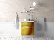 Rwraps Holographic Chrome Gold Neochrome Bathroom Cabinetry Wraps