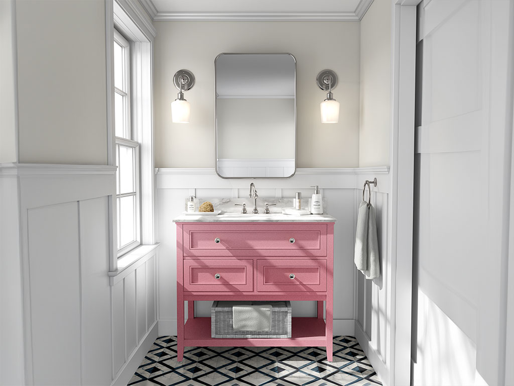 Rwraps Velvet Pink DIY Bathroom Cabinet Wraps