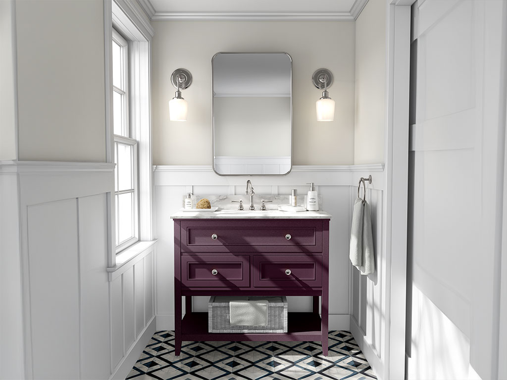 Rwraps Velvet Purple DIY Bathroom Cabinet Wraps