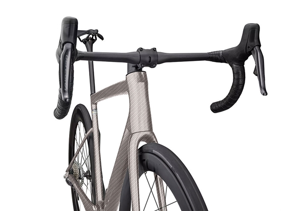 Rwraps 4D Carbon Fiber Silver DIY Bicycle Wraps