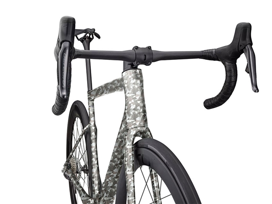 Rwraps Camouflage 3D Fractal Silver DIY Bicycle Wraps
