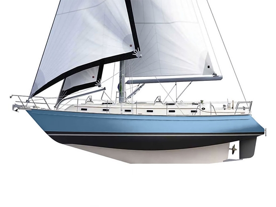 Avery Dennison SW900 Matte Metallic Frosty Blue Customized Cruiser Boat Wraps